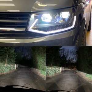 led upgrade h1 and h11 packaged for vw t5 t6