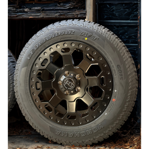 warlord rhino black wheel tyre VW