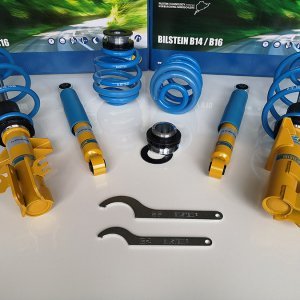 Bilstein b14 original coilover for vw t5 t6 and t6.1 transporter vans.