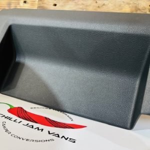 VW Crafter Front Seat Box in titan black for Rear Trim