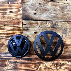 t5, vw, volkswagen, badge, matte black, decor, van transformation