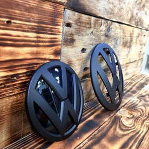 t5, vw, volkswagen, badge, matte black, decor, van transformation